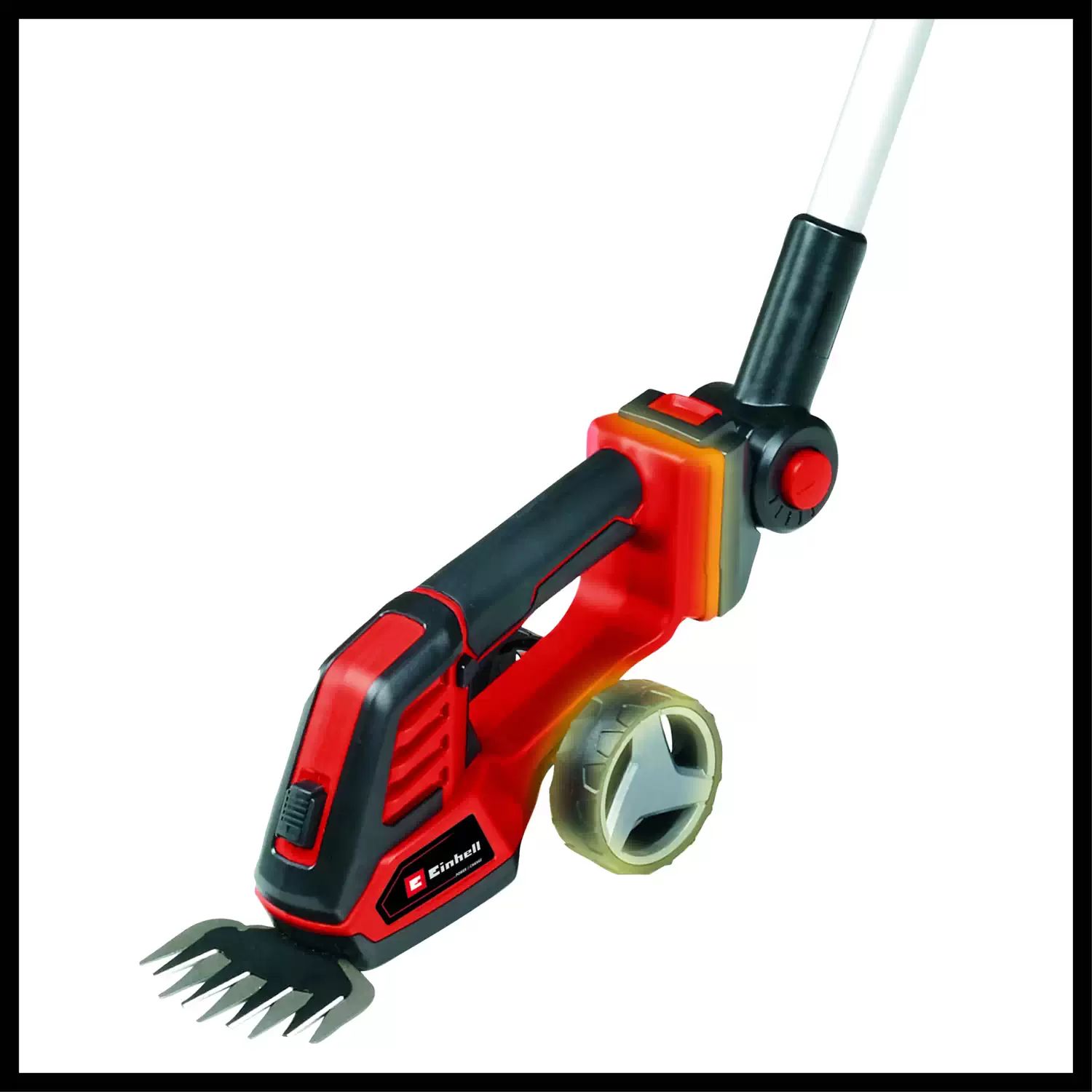 Einhell 3410314 18V 2-in-1 Telescopic Grass Shear & Hedge Trimmer with Walking Stick, GE-CG 18/100 Li T - Tool Only